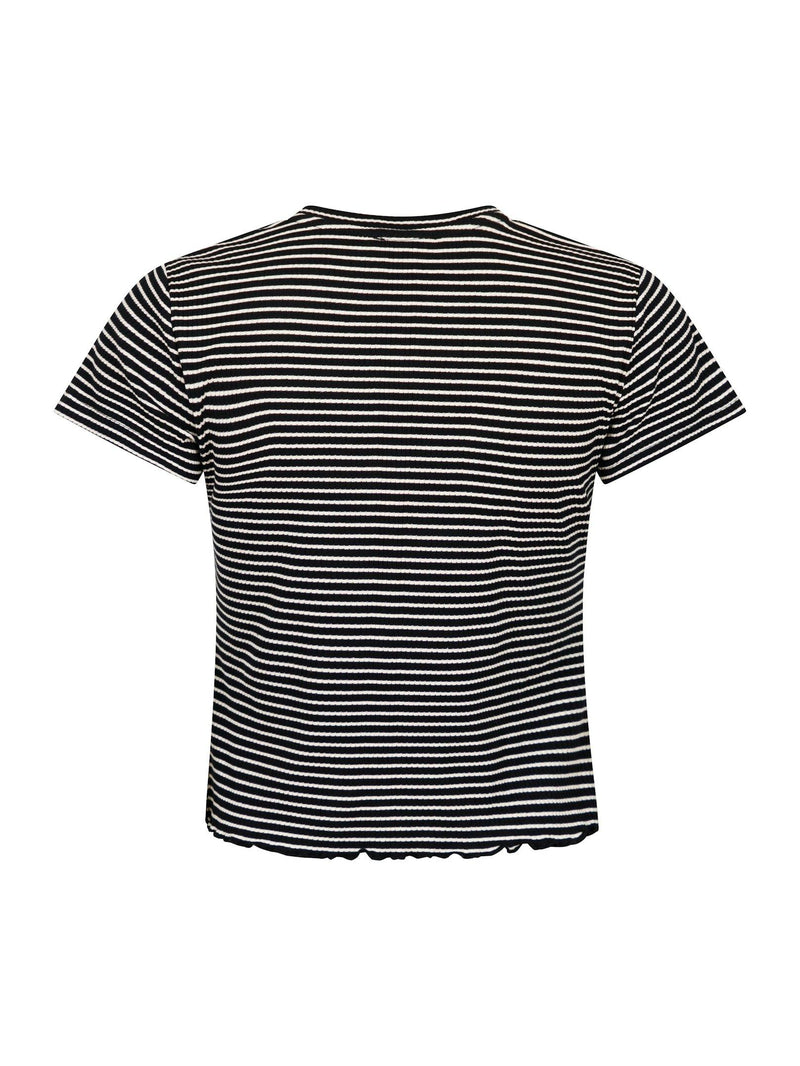 Neo Noir T-Shirt Lonnie Stripe 162882 Sort 100