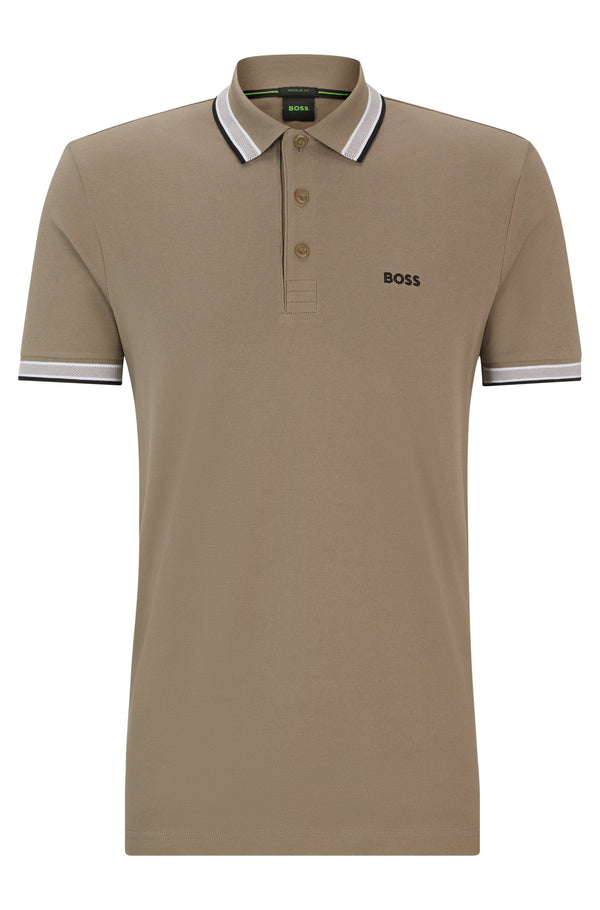 Boss polo t-shirt Paddy 50469055 sand/334