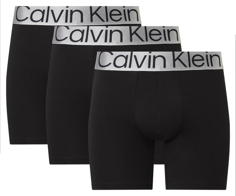 Calvin Klein boxershorts brief sort/sølv