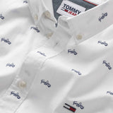 Tommy Jeans skjorte 15922 hvid/YBR