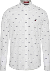 Tommy Jeans skjorte 15922 hvid/YBR