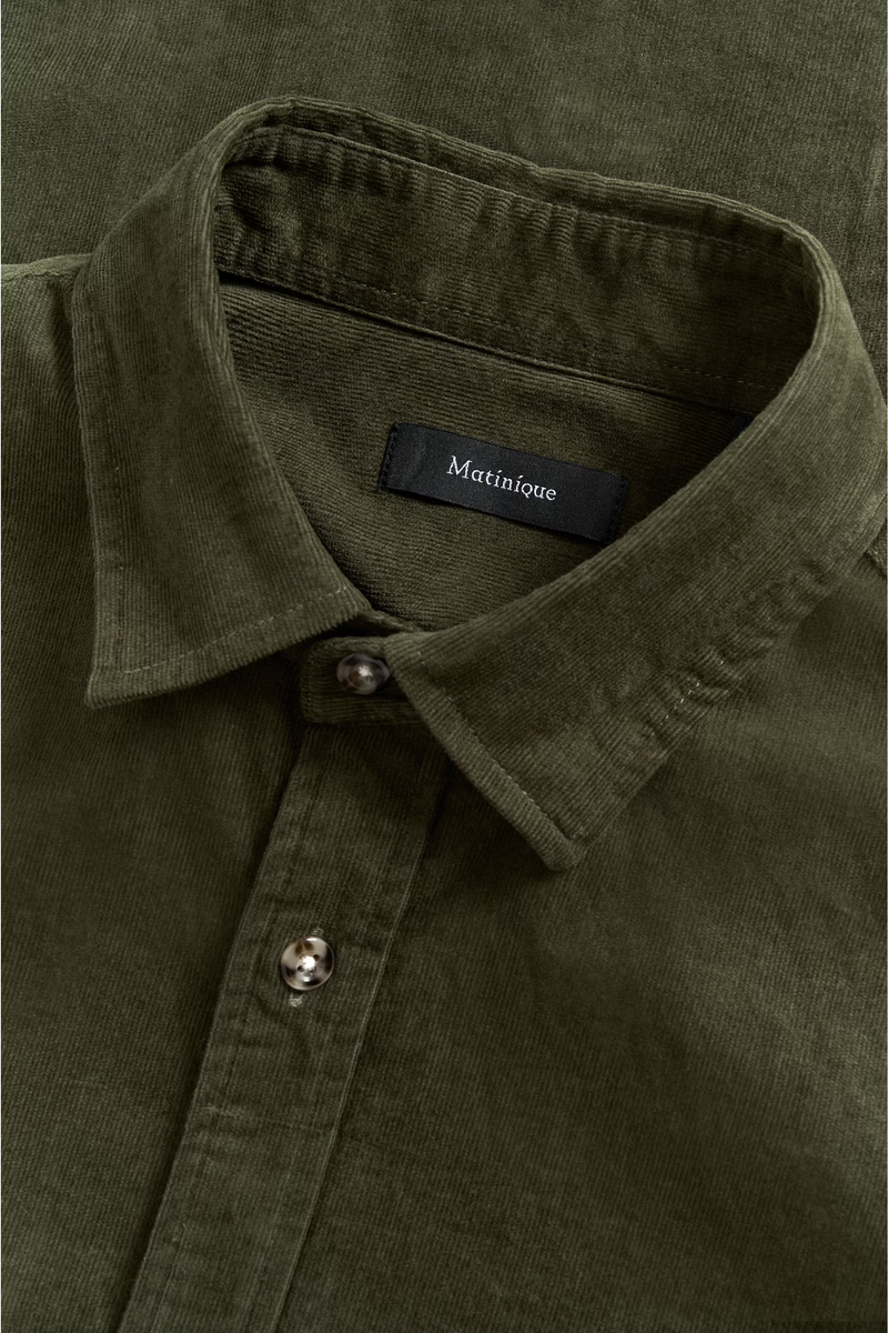 Matinique skjorte fløjl Trostol 30206348 army