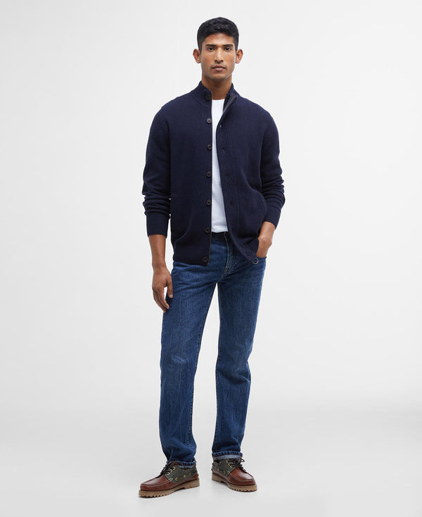 Barbour strik cardigan MKN0731 navy/NY91