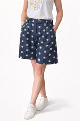 TELERIA ZED Katy Shorts Col. Denim m.blomster