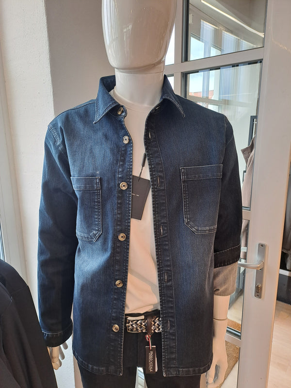 Sand Copenhagen overshirt Anders denim