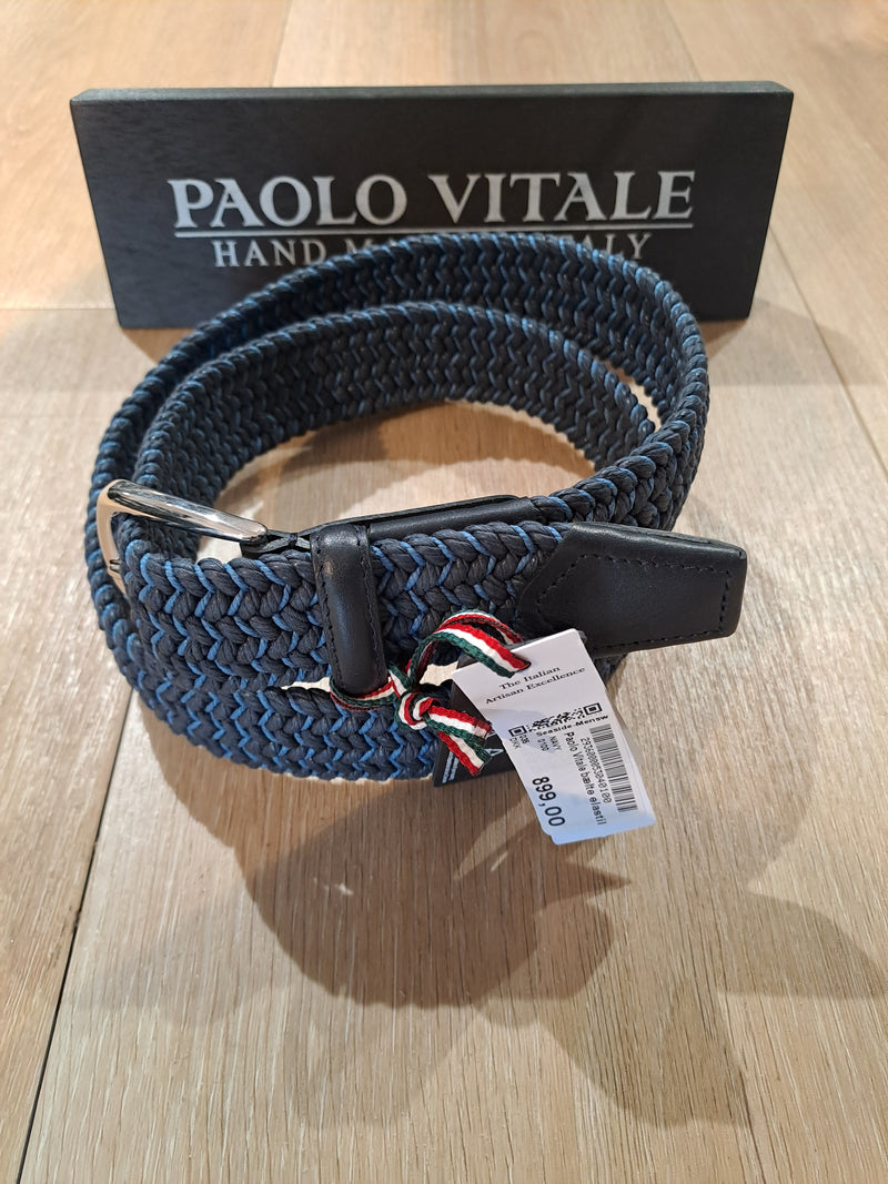 Paolo Vitale bælte elastik 24E08241 navy