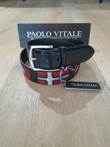 Paolo Vitale bælte "Flag" sort varan