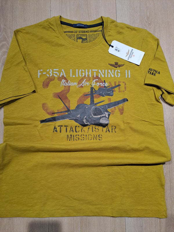 Aeronautica t-shirt TS2472 gul