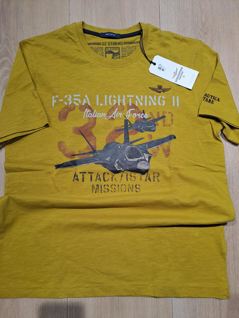 Aeronautica t-shirt TS2472 gul