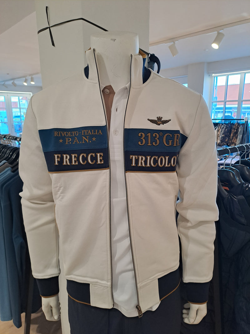 Aeronautica cardigan FFZ FE2066UP00350 94685 hvid