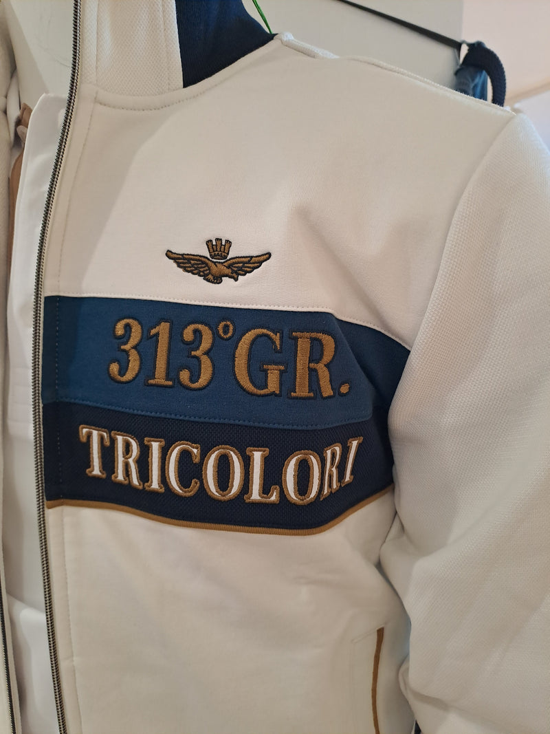 Aeronautica cardigan FFZ FE2066UP00350 94685 hvid