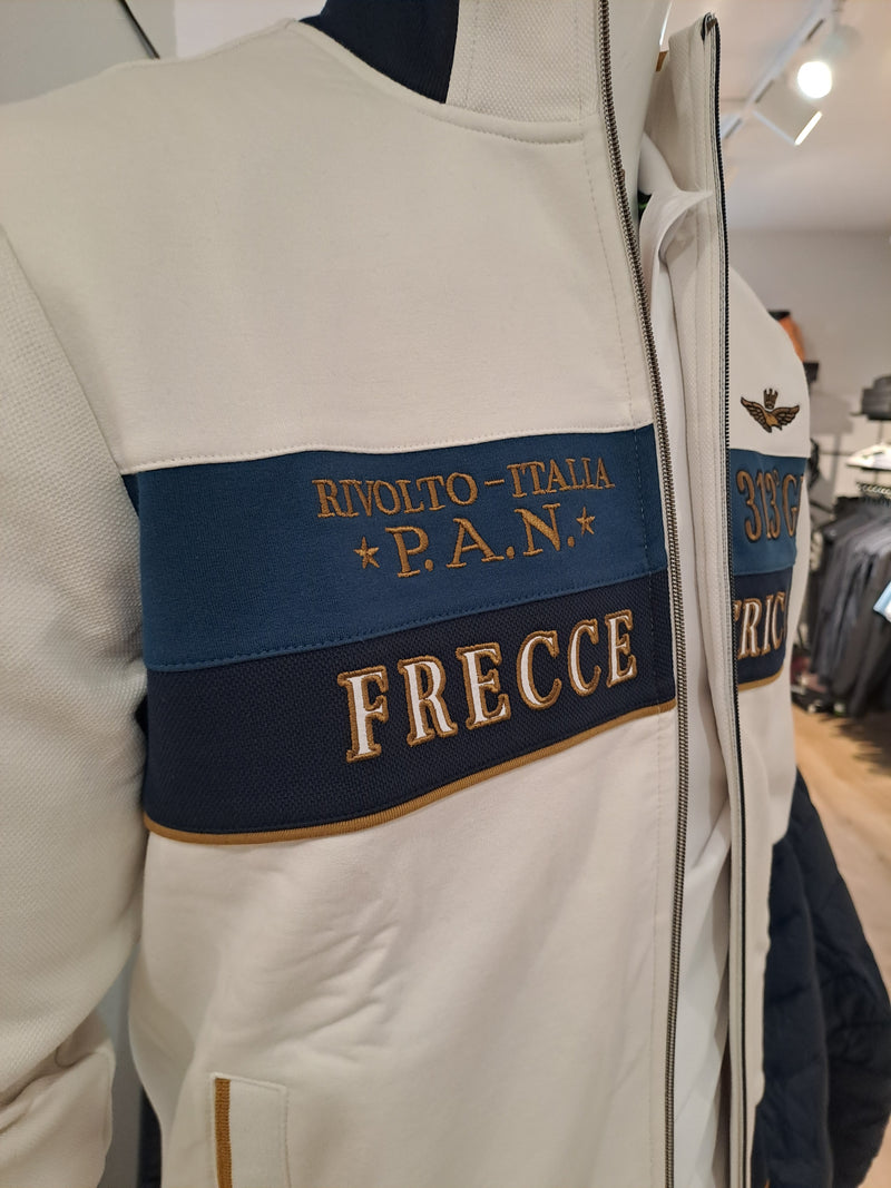 Aeronautica cardigan FFZ FE2066UP00350 94685 hvid