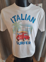 Saint Barth t-shirt ITALIAN SURFER hvid