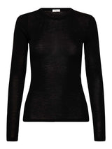 Rosemunde RWSara Cashmere Blend LS T-shirt 101436 Col. Black