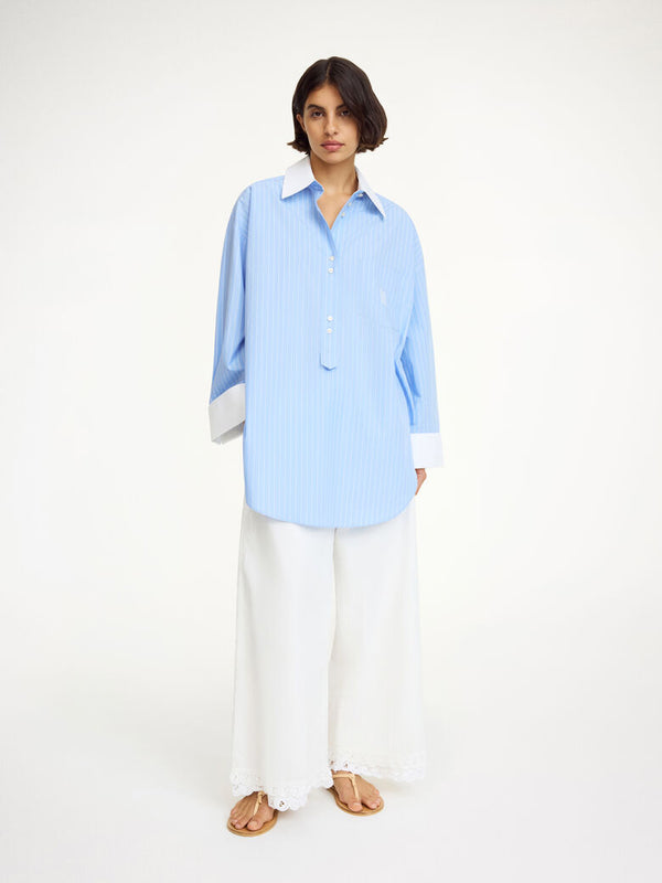 By Malene Birger Skjorte Maye 103166 Col. Blå QR2