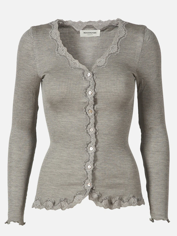 Rosemunde Cardigan RWBarbette LS 5420 Col. Ligth grey melange 008