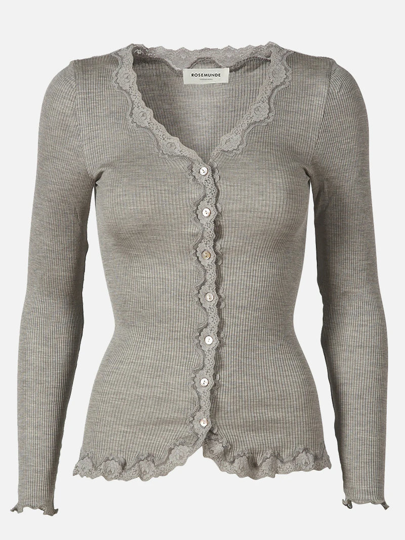 Rosemunde Cardigan RWBarbette LS 5420 Col. Ligth grey melange 008