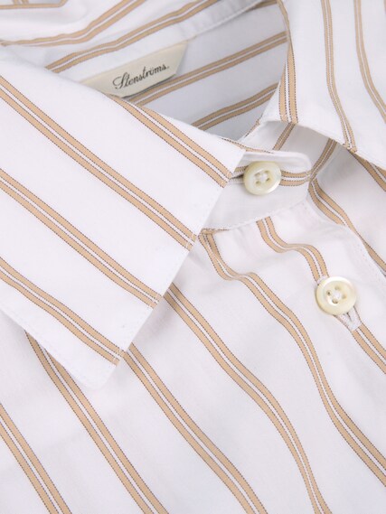 Stenstrøms Skjorte Jackie Col. 222 Beige stripe