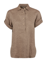 Stenstrøms Skjorte Jenna Col. Light Brown