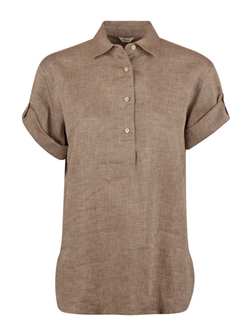 Stenstrøms Skjorte Jenna Col. Light Brown