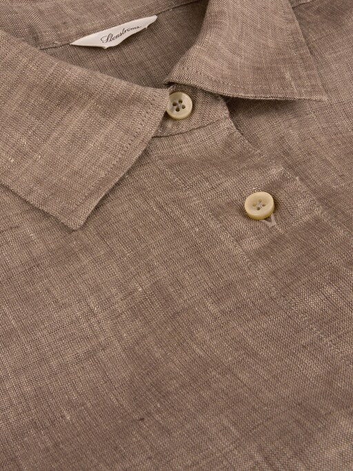 Stenstrøms Skjorte Jenna Col. Light Brown