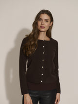 Rosemunde RWLaica LS O-Neck Cardigan 1421 Col.Mole