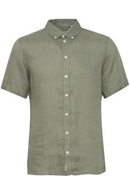 Casual Friday Hørskjorte 20504661 grøn 185806