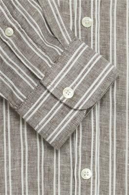 Casual Friday Hørskjorte 20505461 grå 190614