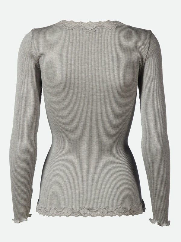 Rosemunde Cardigan RWBarbette LS 5420 Col. Ligth grey melange 008