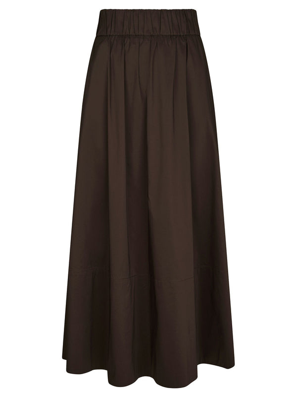 Neo Noir Yara Poplin Skirt 158280 Col. Chocolate Brown 584