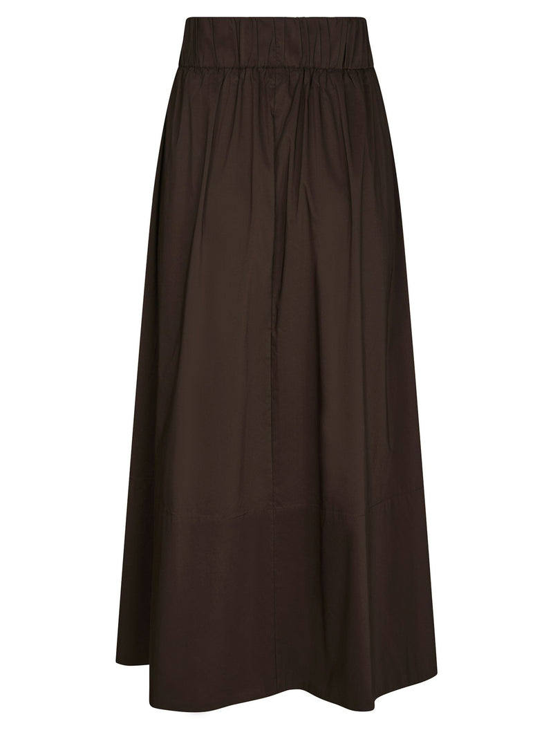 Neo Noir Yara Poplin Skirt 158280 Col. Chocolate Brown 584