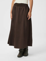 Neo Noir Yara Poplin Skirt 158280 Col. Chocolate Brown 584