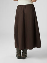 Neo Noir Yara Poplin Skirt 158280 Col. Chocolate Brown 584