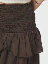 Neo Noir Carin R Skirt 158315 Col. Dark Brown