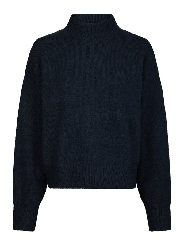 Neo Noir Paulina Knit Blouse 159703 Col. Navy