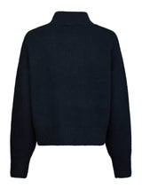 Neo Noir Paulina Knit Blouse 159703 Col. Navy
