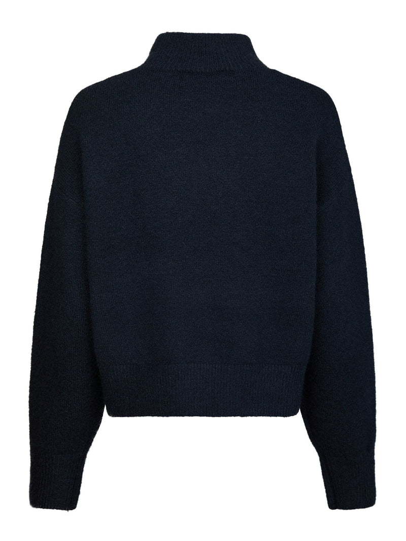 Neo Noir Paulina Knit Blouse 159703 Col. Navy
