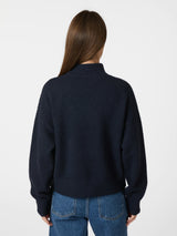 Neo Noir Paulina Knit Blouse 159703 Col. Navy