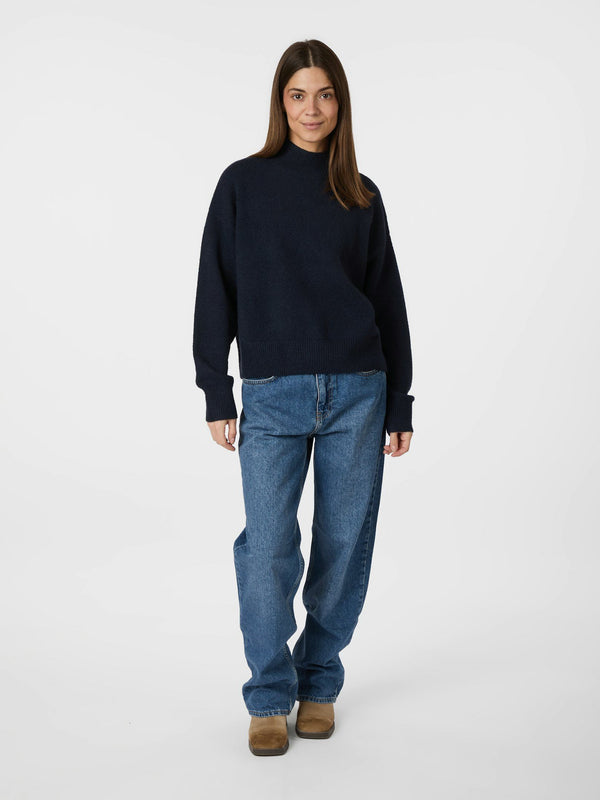 Neo Noir Paulina Knit Blouse 159703 Col. Navy