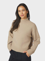 Neo Noir Paulina Knit Blouse 159703 Col. Warm grey