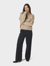 Neo Noir Paulina Knit Blouse 159703 Col. Warm grey