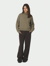 Neo Noir Paulina Knit Blouse 159703 Col. Moss gree