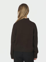 Neo Noir Paulina Knit Blouse 159703 Col.Dark brown
