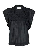 Neo Noir Jayla S Voile Top 159881 Col. Navy