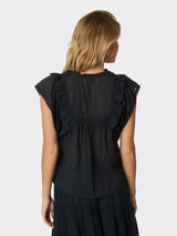 Neo Noir Jayla S Voile Top 159881 Col. Navy