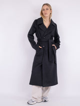 Neo Noir frakke Edgar Twill Coat koksgrå