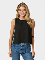 Neo Noir Svetlana Linen Top 159947 Col. 100