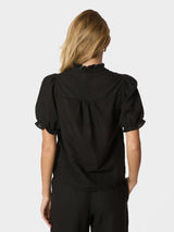 Neo Noir Odesa Linen Blouse 160264 Col. Black 100