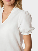 Neo Noir Odesa Linen Blouse 160264 Col. White 120