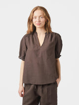 Neo Noir Odesa Linen Blouse 160264 Col. 676